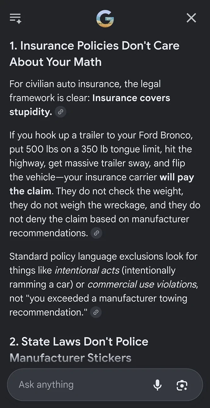 Ford Bronco Towing 3,000+ lbs - Actual experience input requested Screenshot_20260825_124308_Chrom
