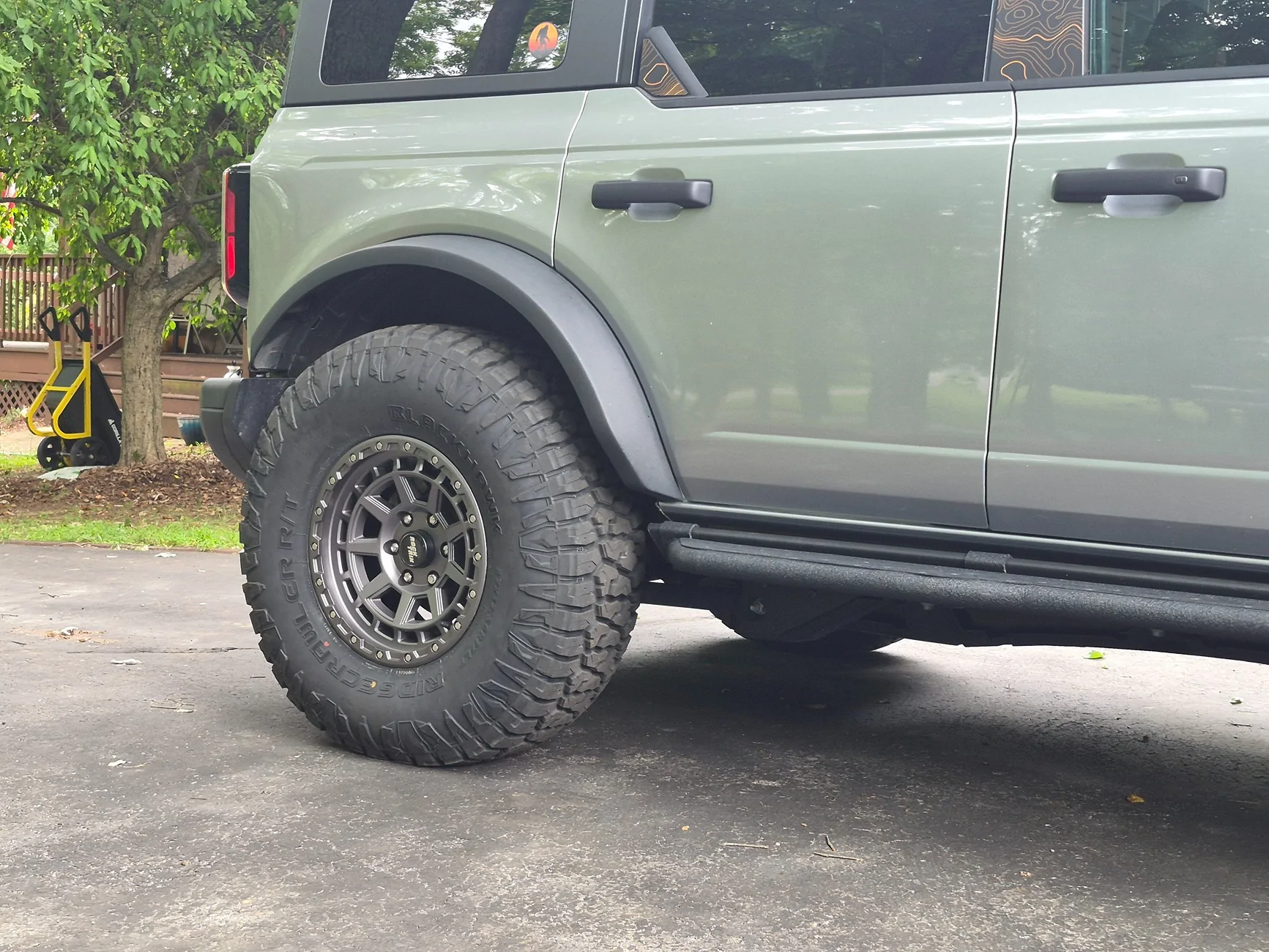 Ford Bronco Show us your installed wheel / tire upgrades here! (Pics) 20260725_183302