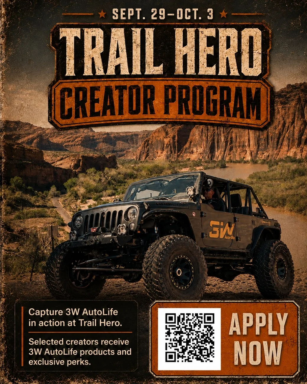 Ford Bronco Going to Trail Hero 2026? Join the 3W Creator Program 