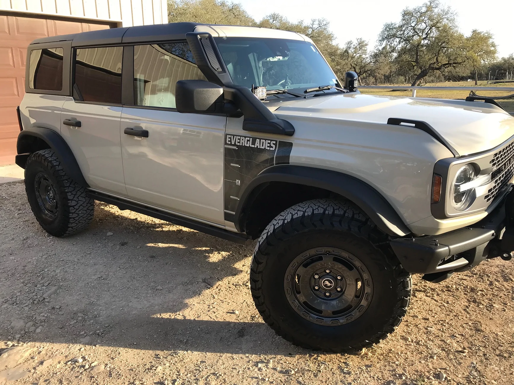 Ford Bronco Installing Everglades OEM snorkel on 2.3L IMG_3096