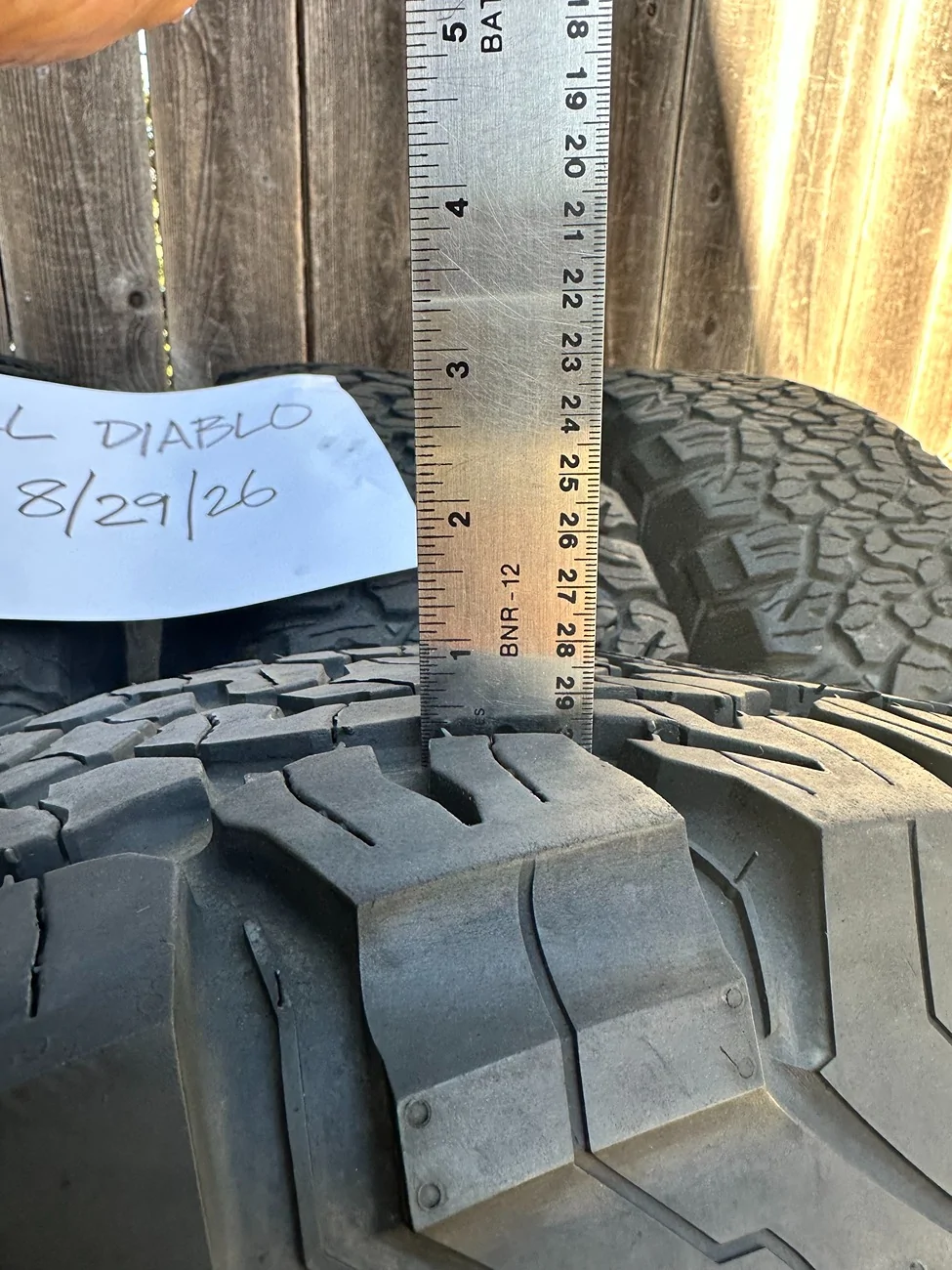 Ford Bronco FS: Five (5) BFG K02 37x12.5x17 Tires Good Condition Reduced to $50 Each IMG_3589
