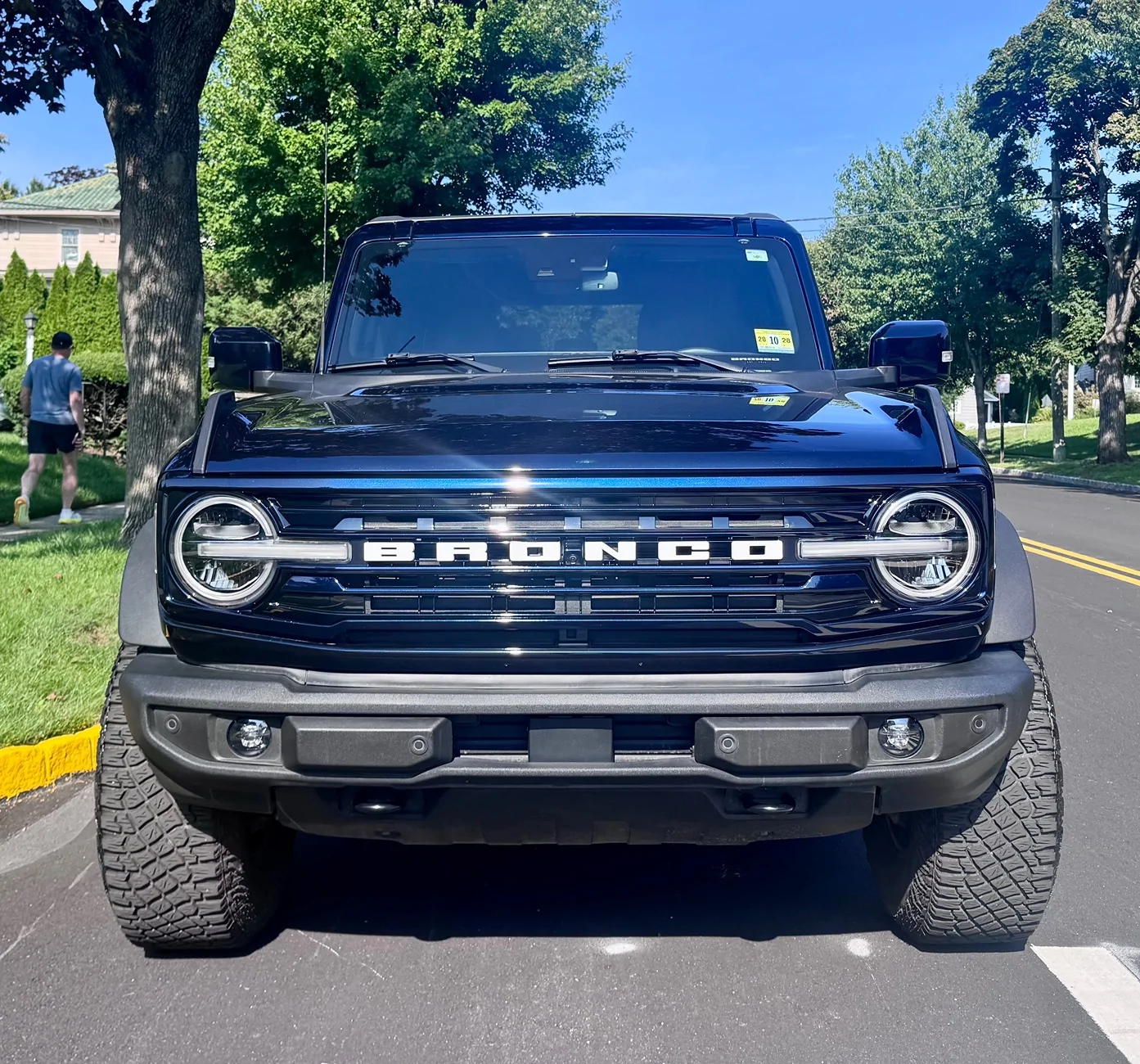 Ford Bronco New Ford Modular Grille - Custom painted antimatter blue IMG_7377