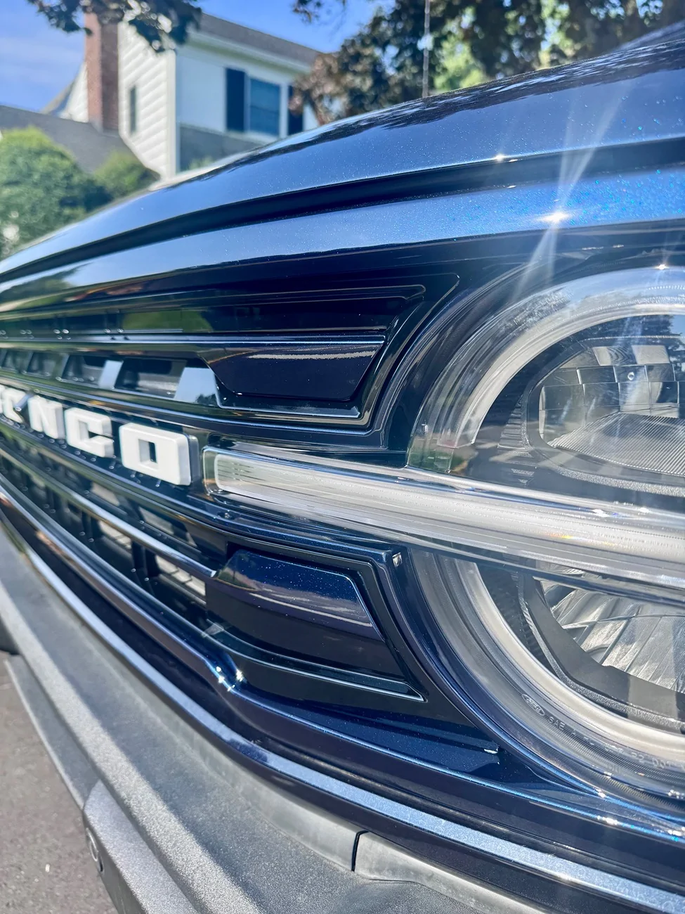 Ford Bronco New Ford Modular Grille - Custom painted antimatter blue IMG_7373