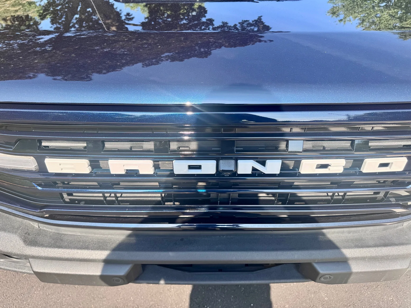 Ford Bronco New Ford Modular Grille - Custom painted antimatter blue IMG_7375