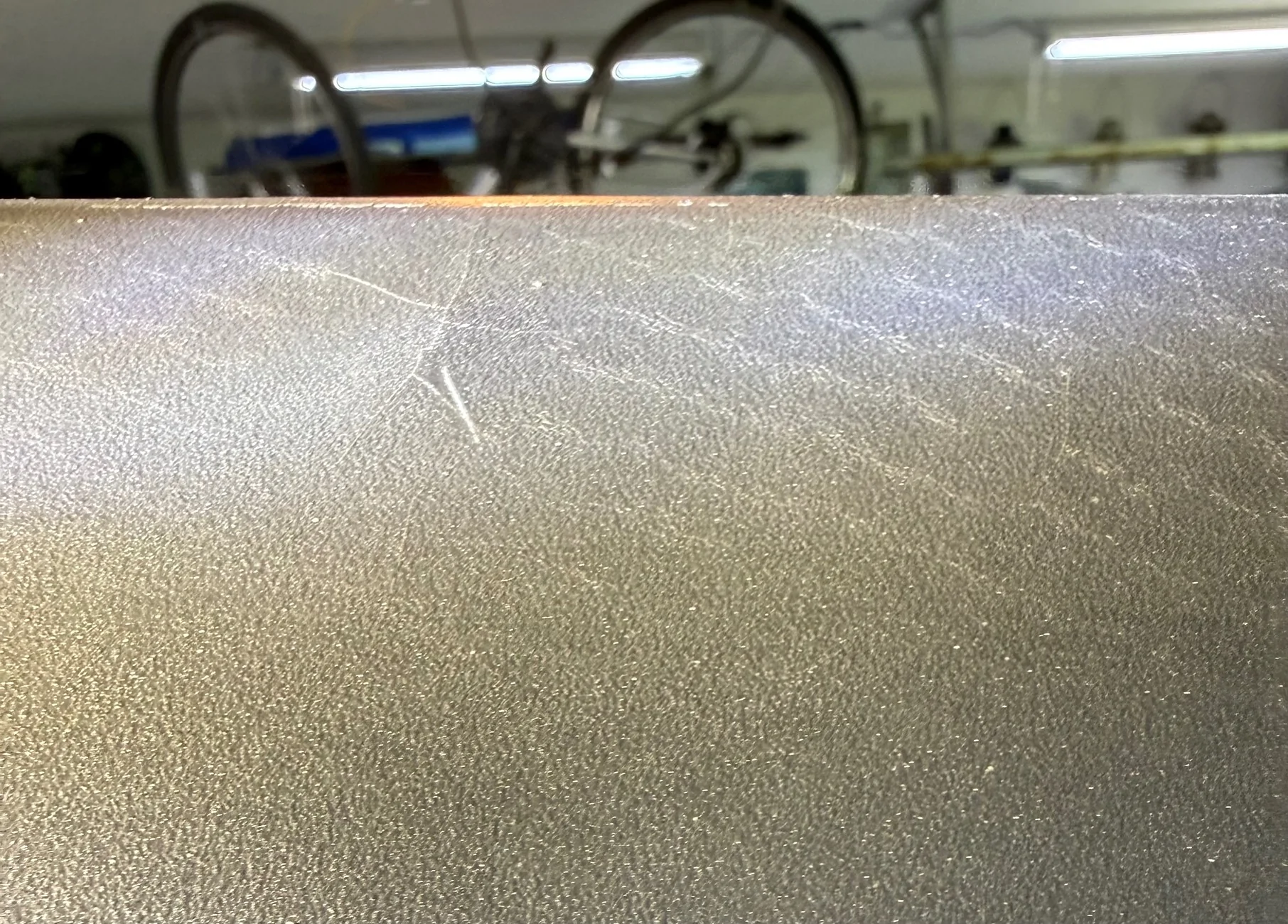 Ford Bronco 4 years in, finally see a crack in hardtop! IMG_1216