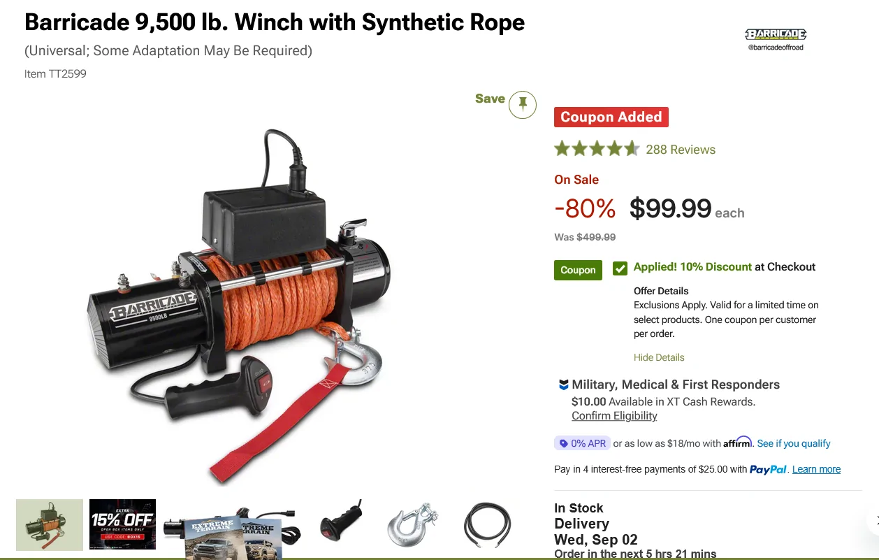 Ford Bronco 12k winch for under $100 1788183583344-bj