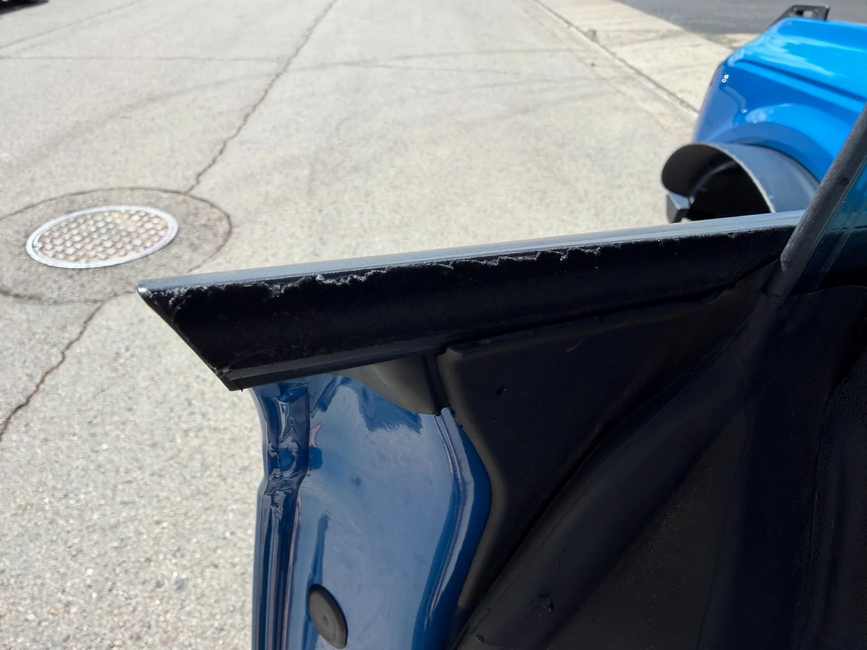 Ford Bronco Window/Door Weather Stripping Falling Apart IMG_0375