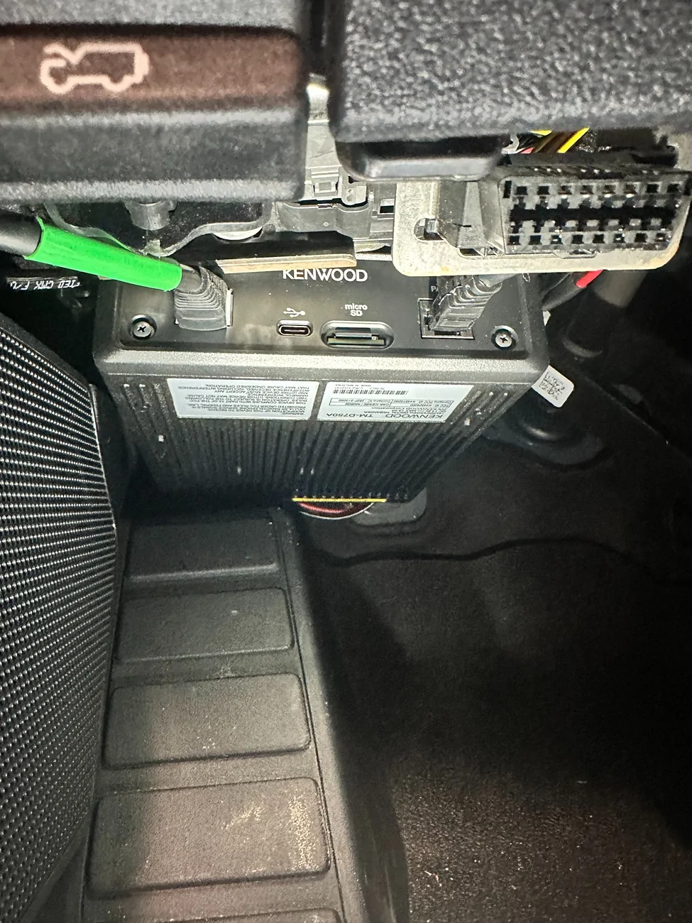 Ford Bronco Under dash ham radio mount IMG_4522