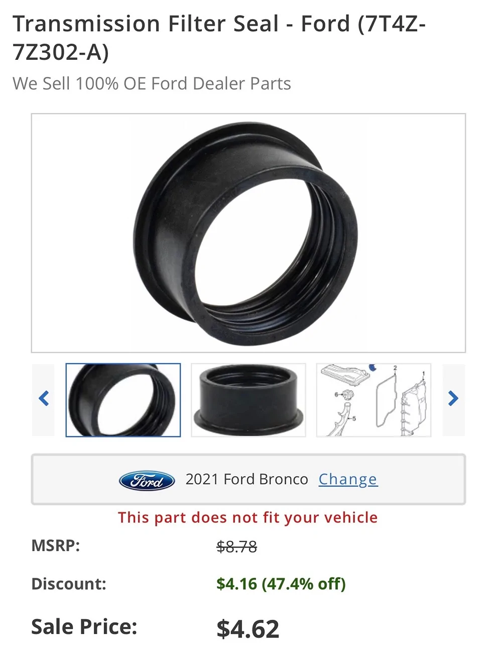 Ford Bronco Transmission fluid and filter change notes IMG_0361