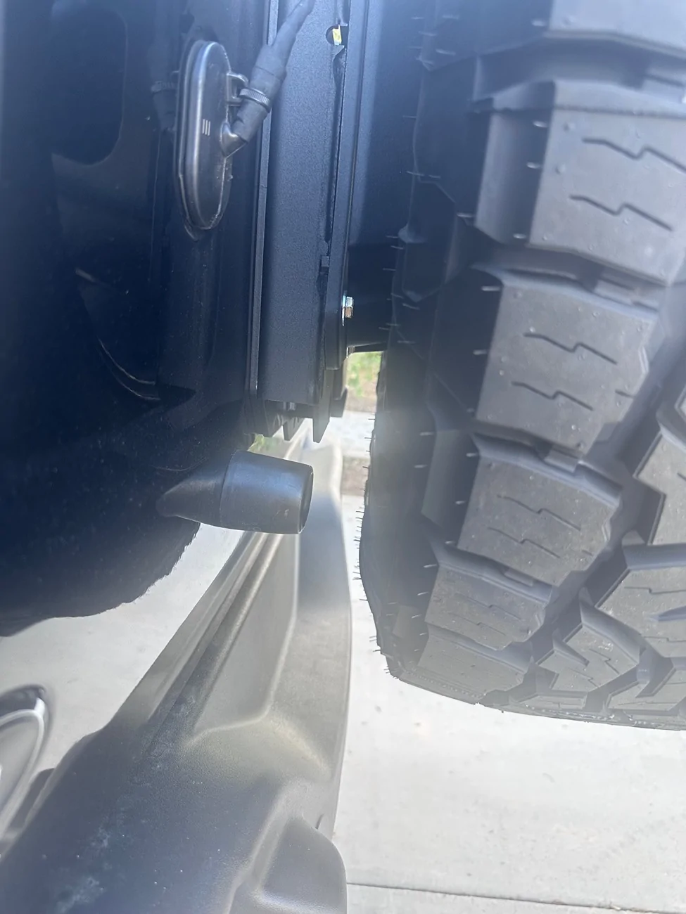 Ford Bronco Spare Tire Extended Bumper / Bump Stops IMG_6859