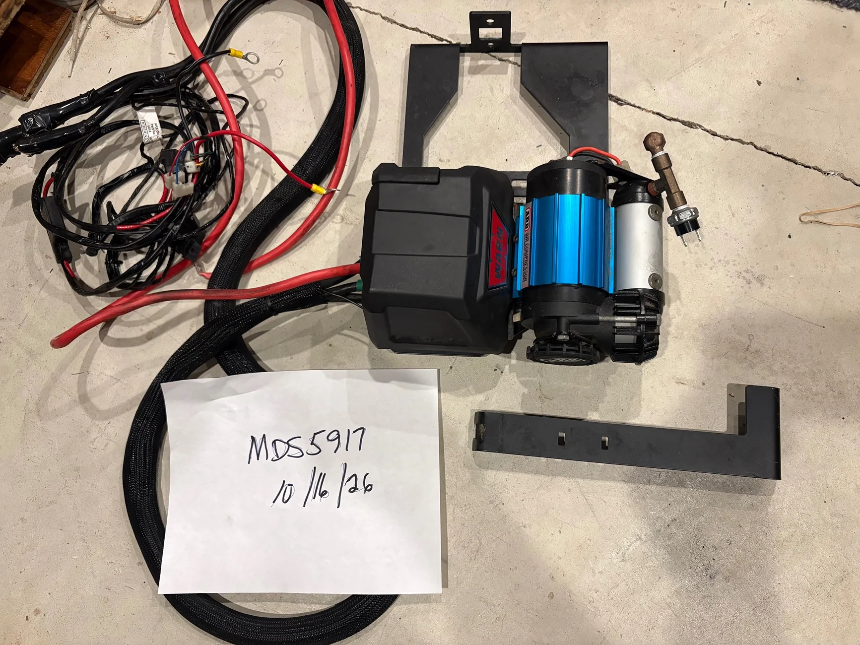 Compressor Pulling New Jersey - Warn VR EVO 10-S Winch, ARB Compressor, engine bay mount ...