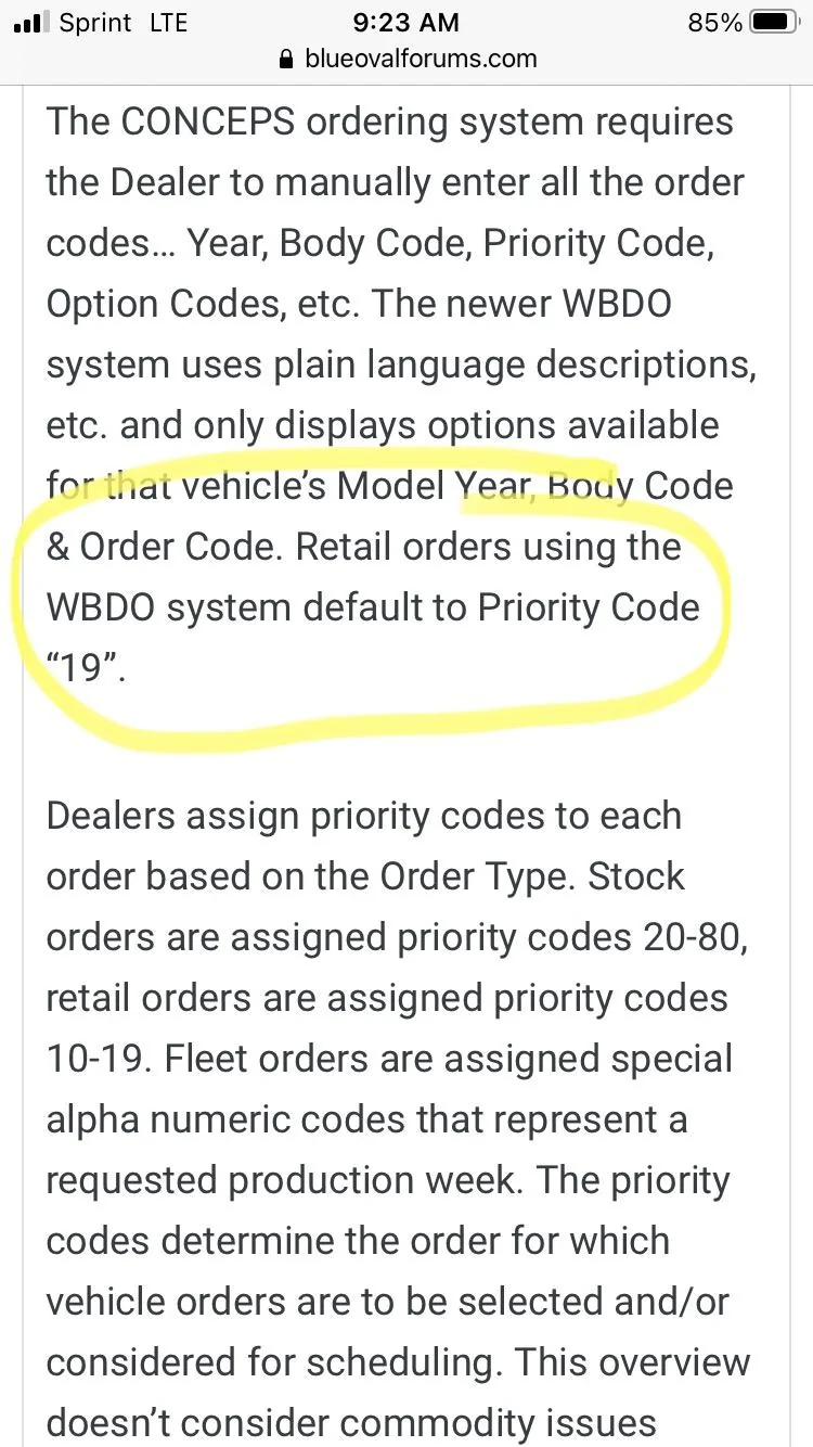Ford Bronco Bronco Order Priority Code meanings D9A3E108-269A-4C80-A0FE-C6500DEE1604