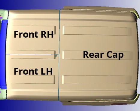 Ford Bronco News: Dual Tops Option Will Be Late Availability Figure2-short-roof-diagram-for-the-ford-bronco-2