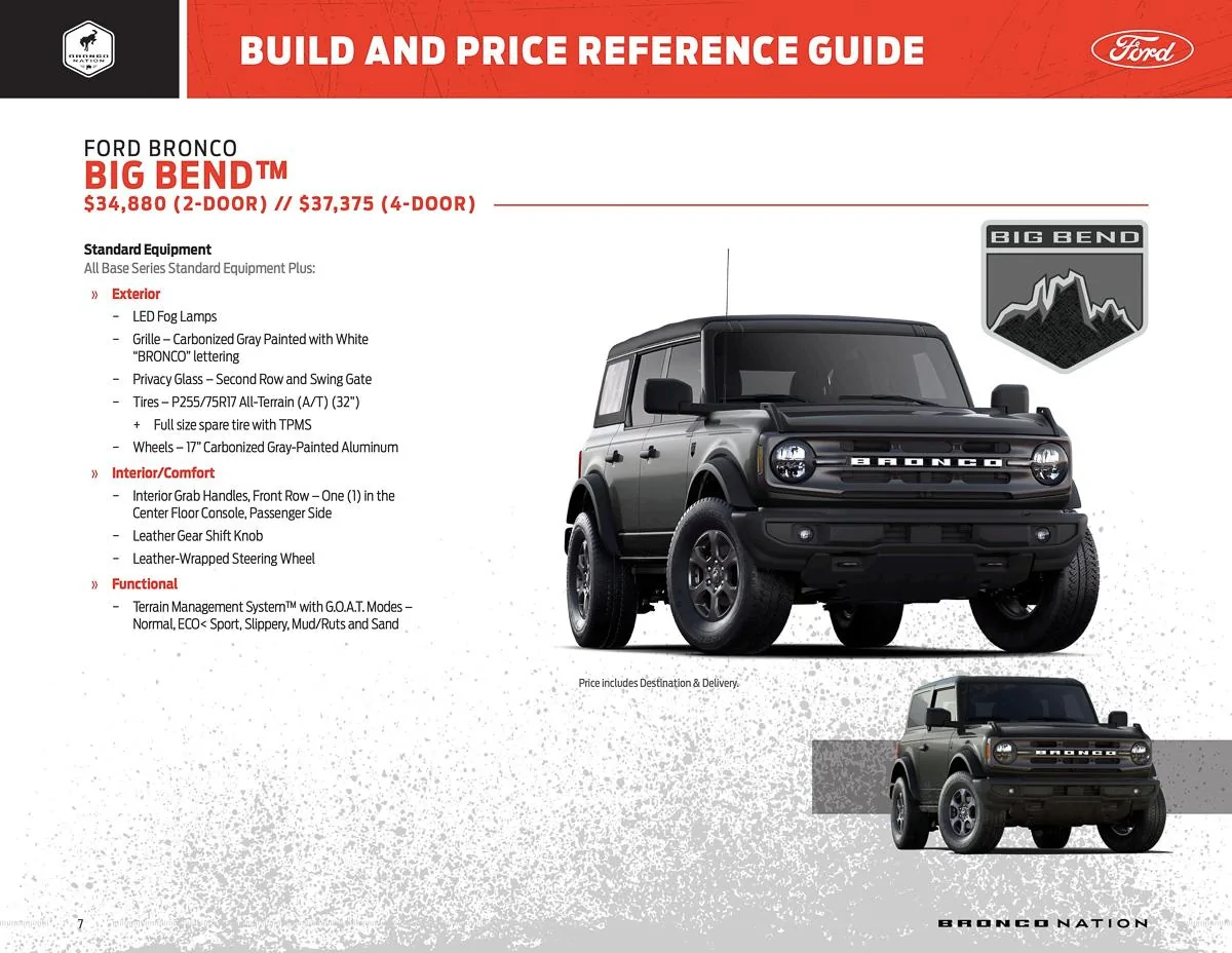 Ford Bronco **CORRECTED** BUILD & PRICE REFERENCE GUIDE for 2021 Bronco! bronco-build-and-price-reference-guide-7