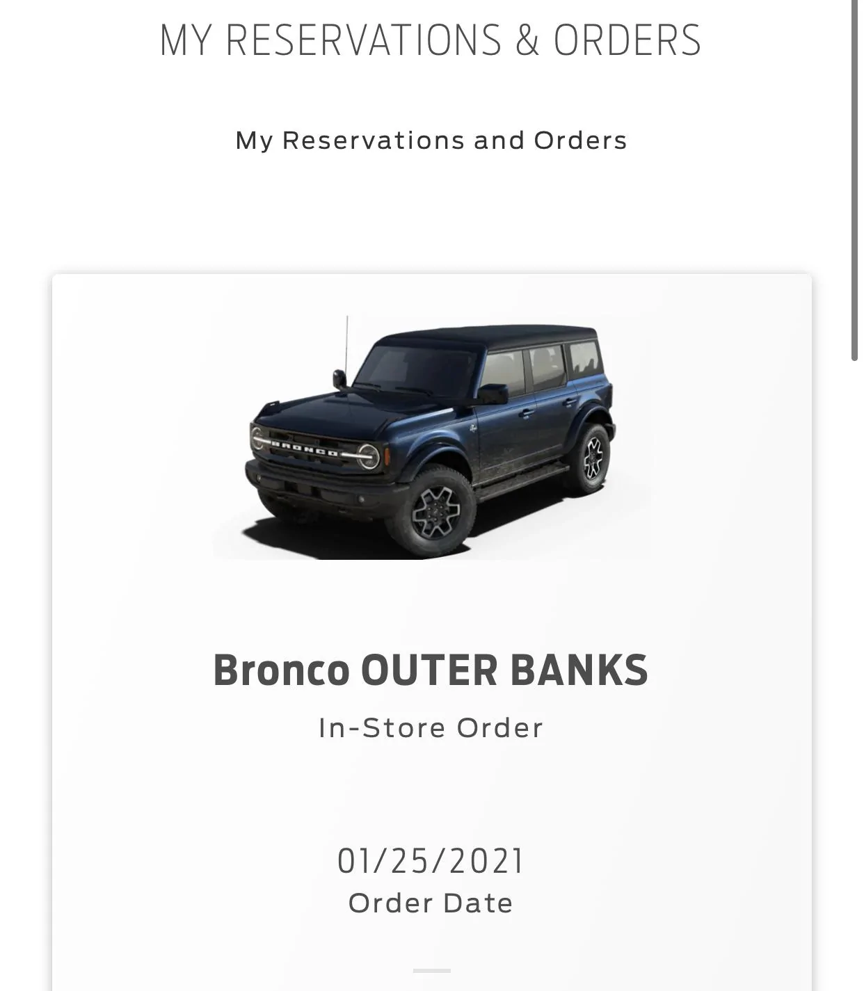 Ford Bronco Bronco Order Experience(s) 300D9403-684B-4E98-AE65-0340E1A60901