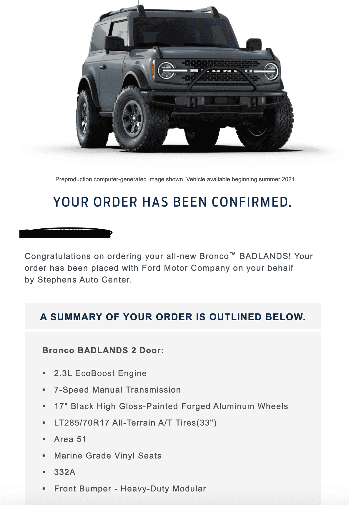 Ford Bronco The Plan & Offer - Stephens Auto Center's Mid Atlantic Bronco Connection Screen Shot 2021-01-29 at 9.15.55 AM
