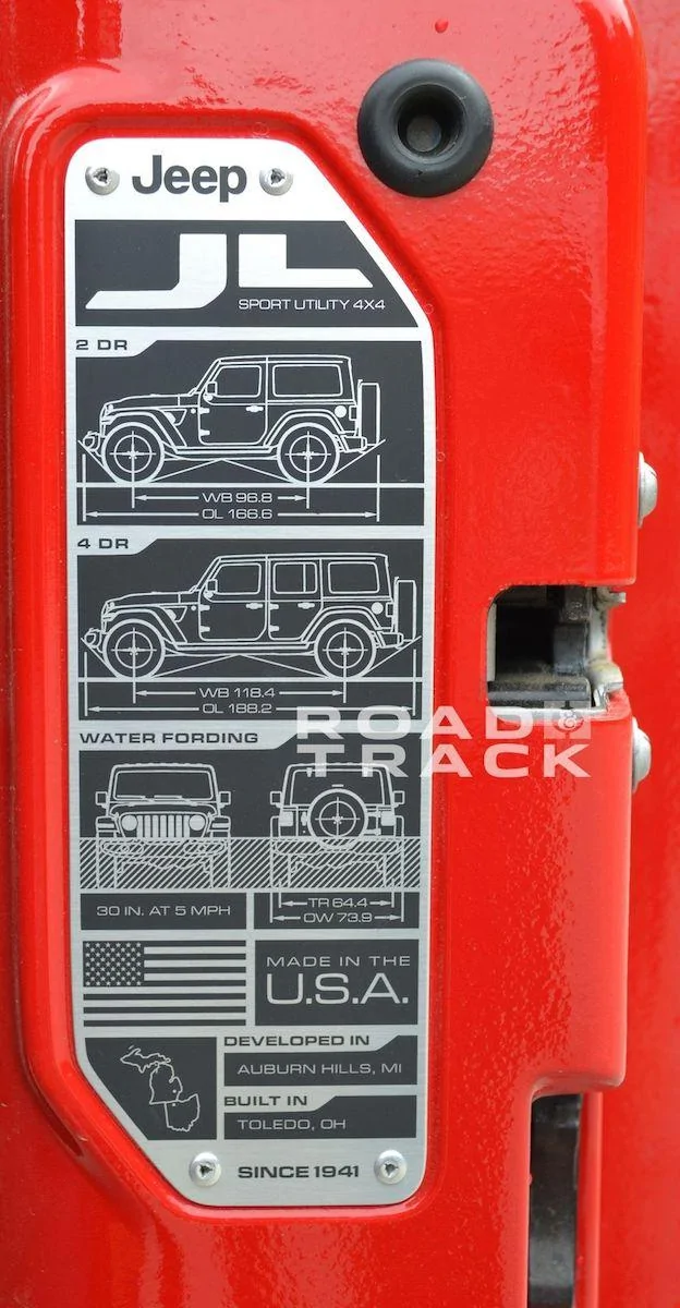 Ford Bronco Water Fording 2018-Jeep-Wrangler-JL-JLU-Dimensions-Length-Width-Track