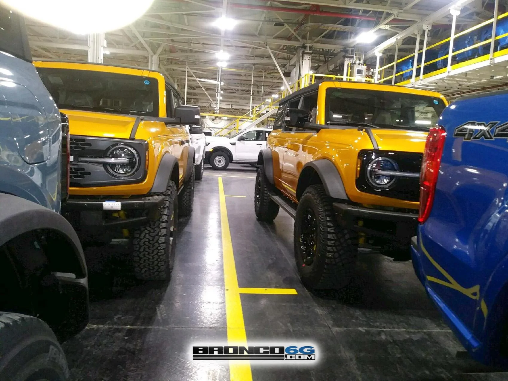 Ford Bronco 📷 Factory Pics: Dashboard switches & buttons + More Broncos Factory 2021 Bronco Cyber Orange 1