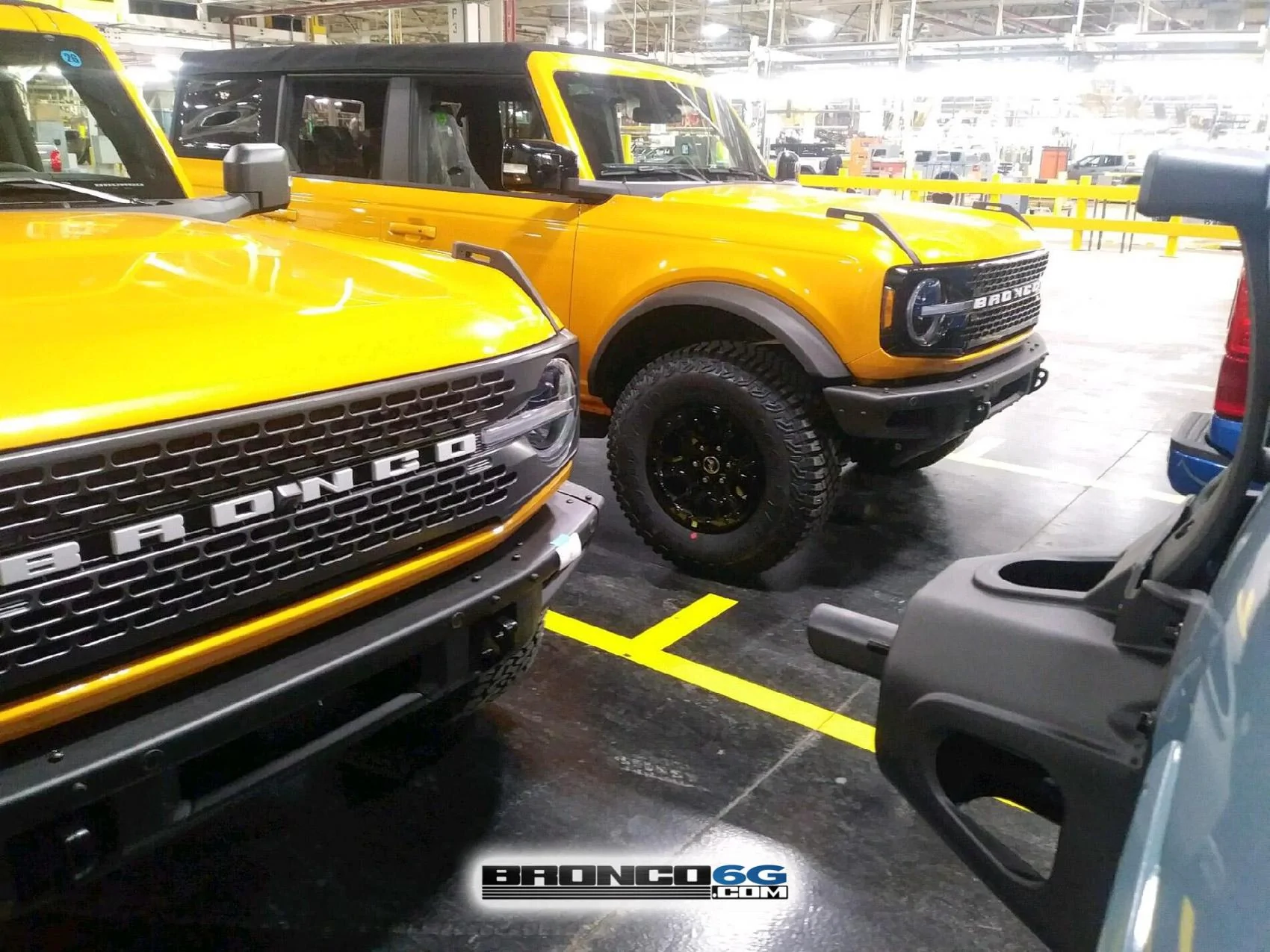 Ford Bronco 📷 Factory Pics: Dashboard switches & buttons + More Broncos Factory 2021 Bronco Cyber Orange 2