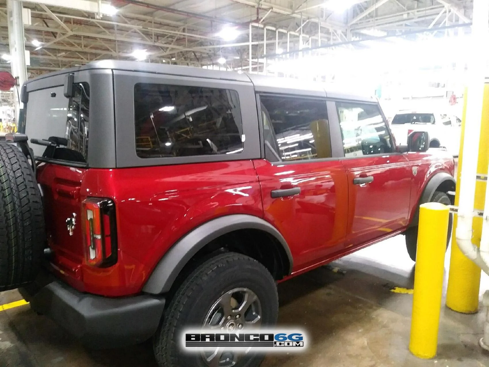 Ford Bronco 📷 Factory Pics: Dashboard switches & buttons + More Broncos Factory 2021 Bronco Rapid Red 1