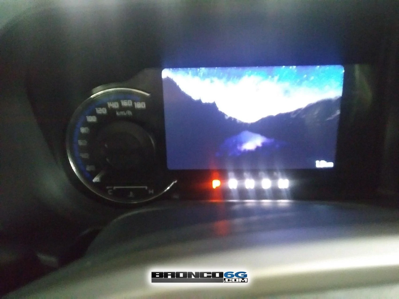 Ford Bronco 📷 Factory Pics: Dashboard switches & buttons + More Broncos Factory 2021 Bronco start up screen gauge cluster screen 1