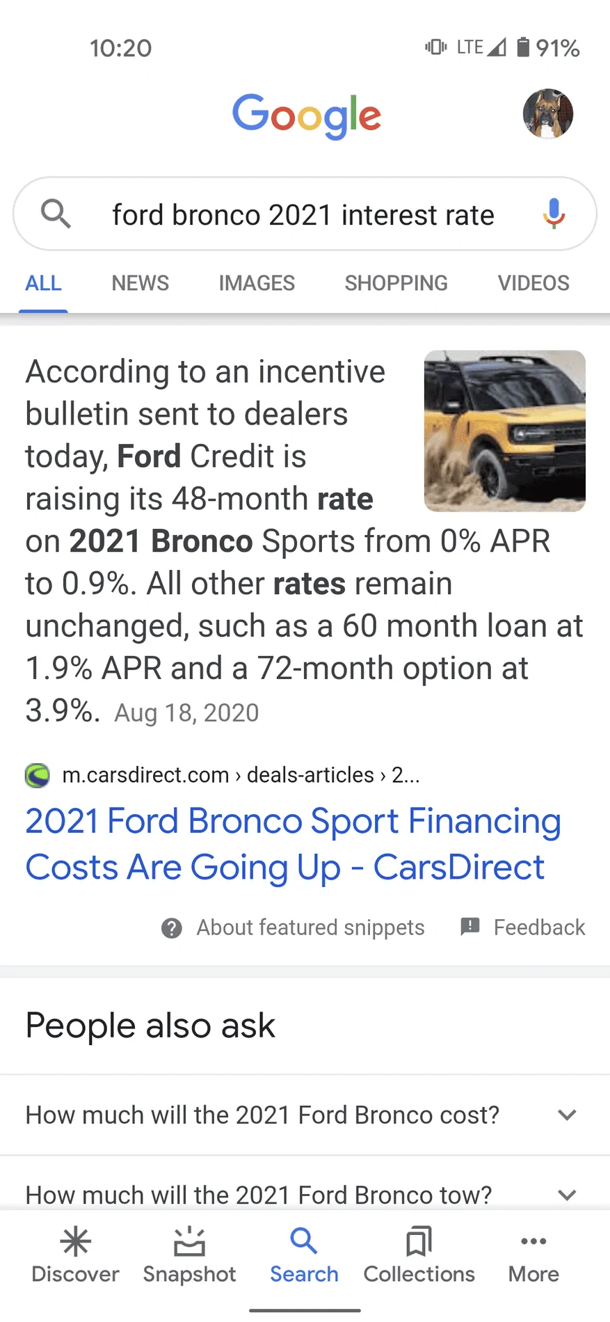 Ford Bronco Financing interest rate ? Screenshot_20210131-102031