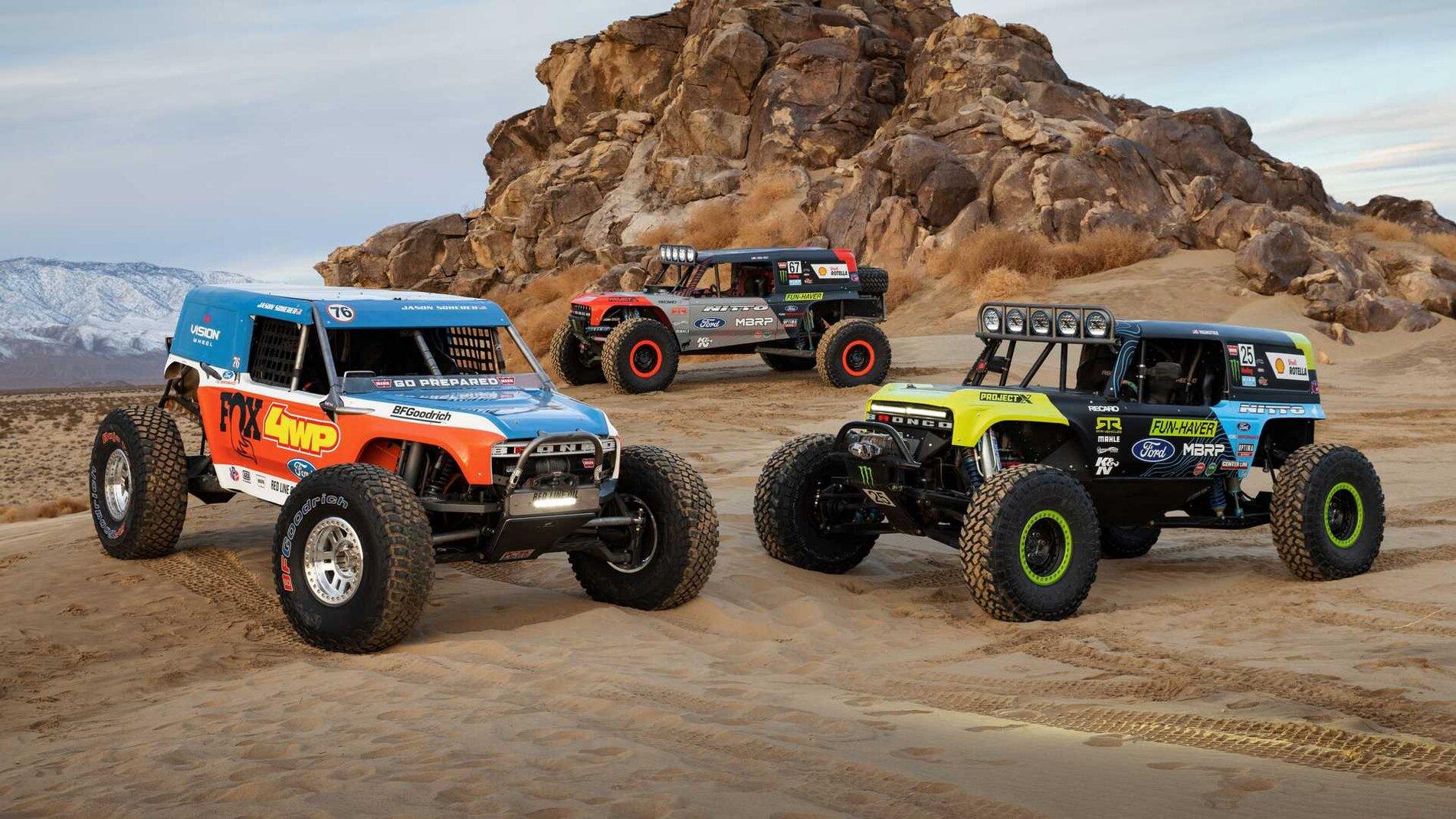Ford Bronco Grabber Lime Green Possible Color??? ford-bronco-ultra4-4400-unlimited-class-race-truck-trio
