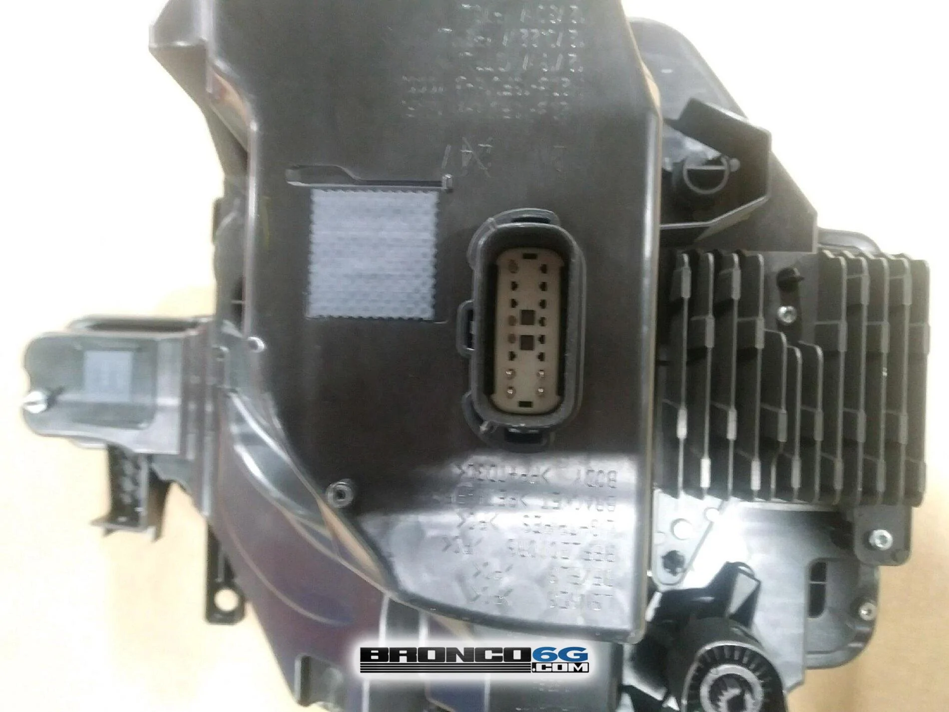 Ford Bronco 📷 Factory Broncos: Modular Black Top + Headlight Assembly, Tail Light Assembly, Puddle Lights 2021 Bronco headlight assembly unit back side pins 2
