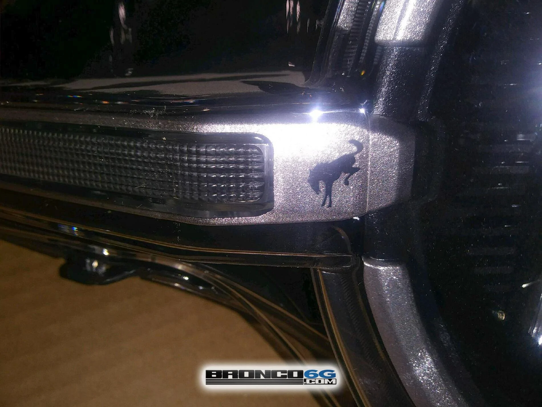Ford Bronco 📷 Factory Broncos: Modular Black Top + Headlight Assembly, Tail Light Assembly, Puddle Lights 2021 Bronco headlight assembly unit 2