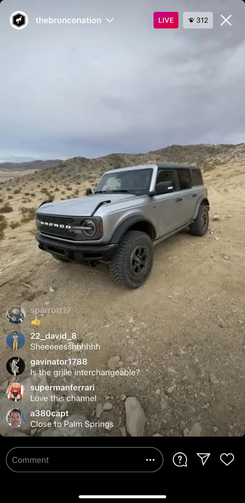 Ford Bronco Bronco nation Instagram live D37683DB-964C-49D1-AF61-FF6A93EF334E