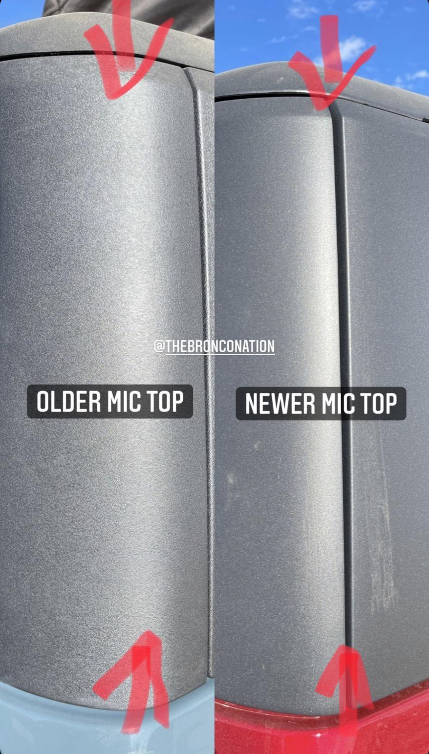 Ford Bronco Newer MIC top has slightly darker look 9448356D-E642-4937-BDD9-0132C1119962