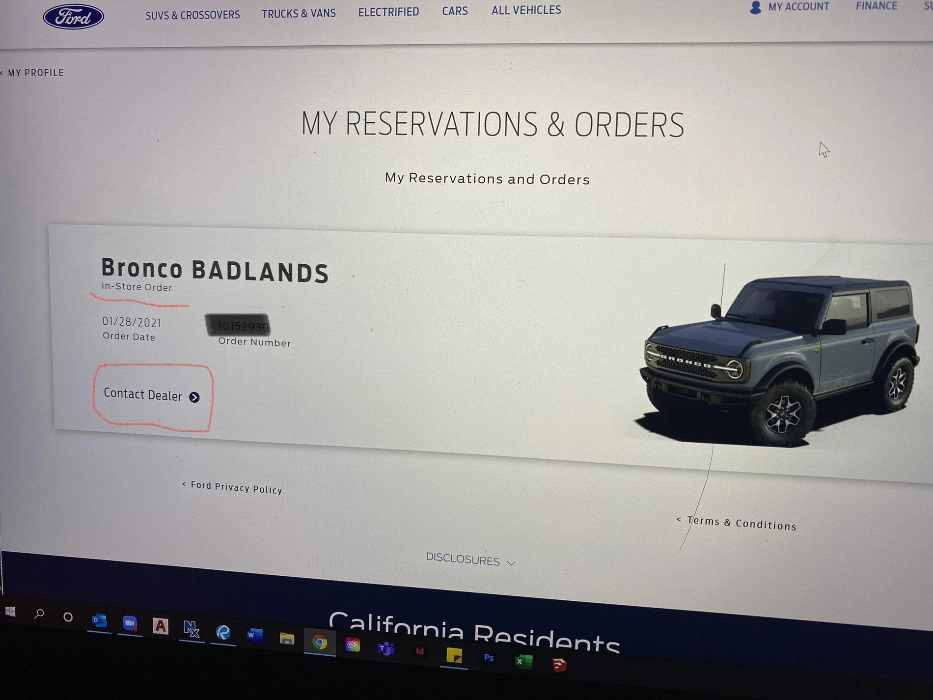 Ford Bronco Ford Bronco Reservation Account AFDBE7BE-FB74-49D4-8E97-ADF361298962