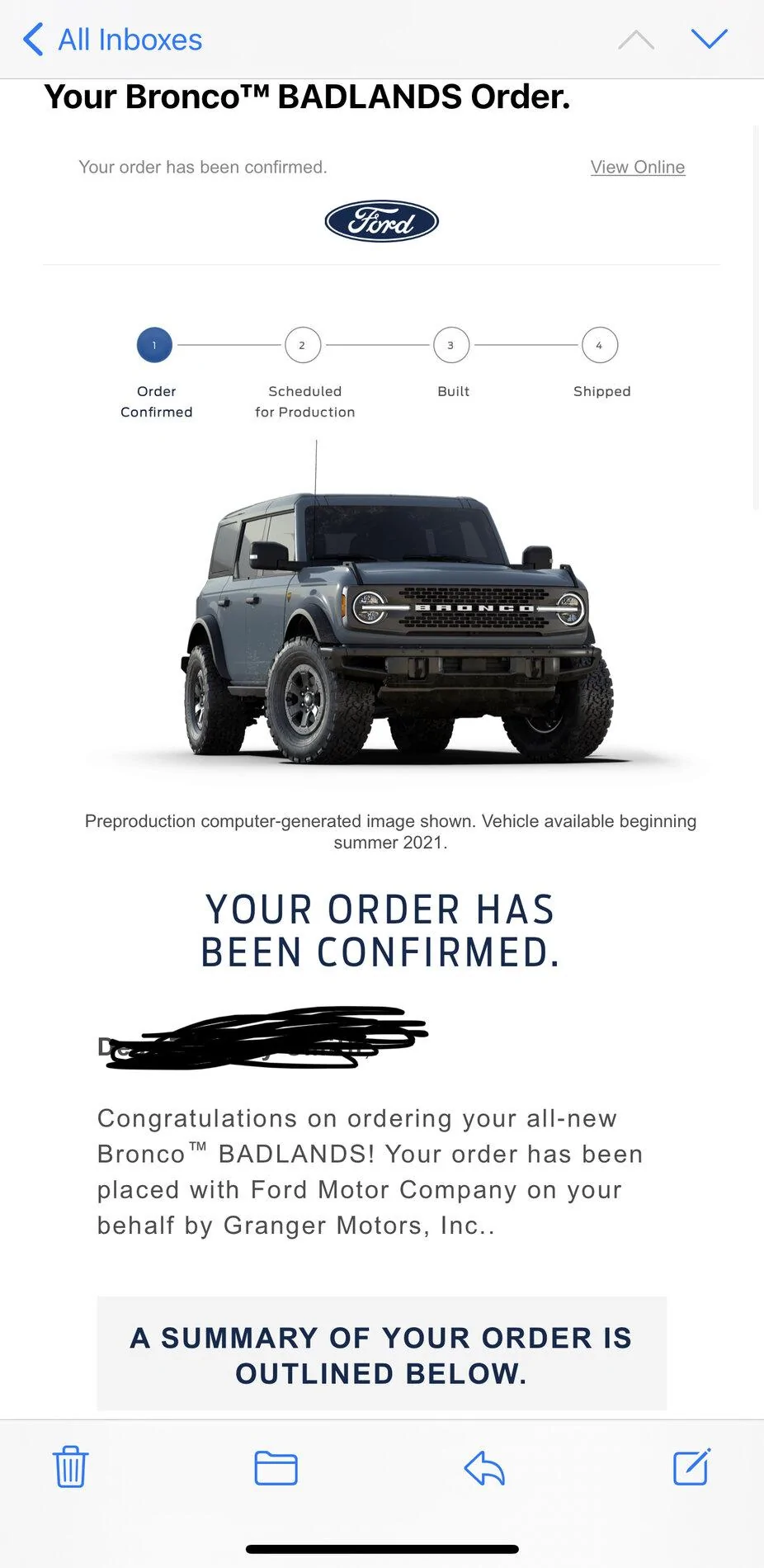 Ford Bronco Ford Bronco Reservation Account A7C98D0F-49E5-486B-A35F-CBDB9E5C3632