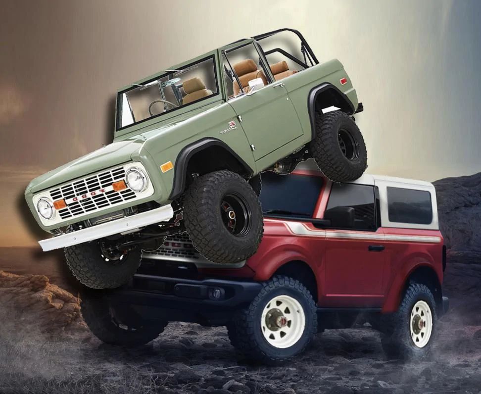 Ford Bronco Photoshop help Green Bronco On To