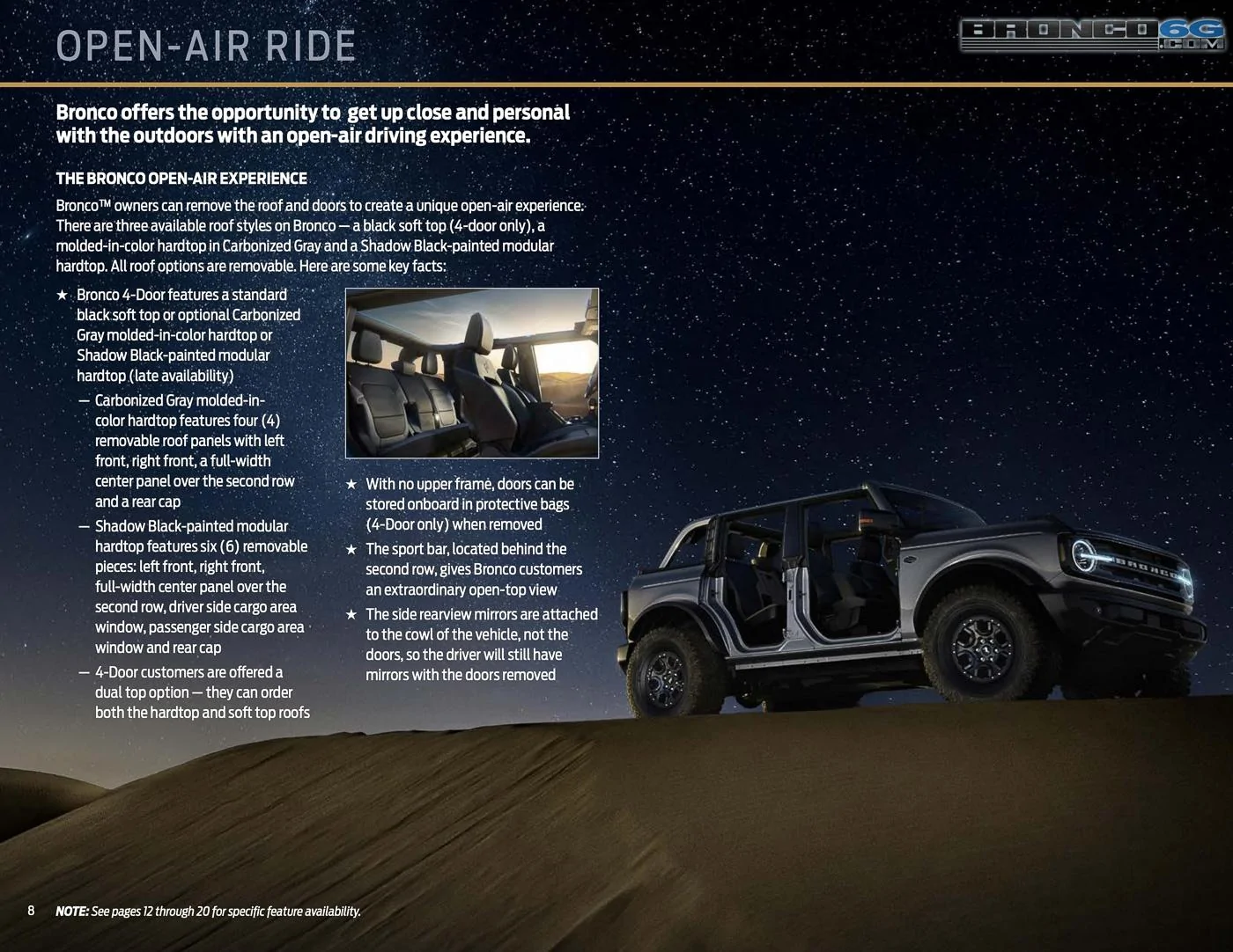 Ford Bronco 2021 Bronco Packaging Guide 2021-bronco-packaging-guide-brochure-8
