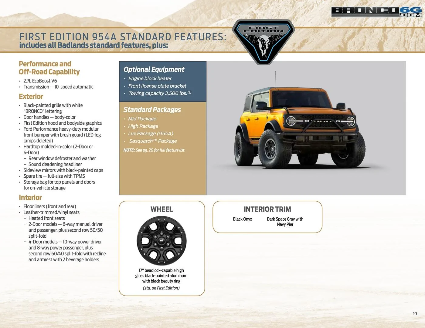 Ford Bronco 2021 Bronco Packaging Guide 2021-bronco-packaging-guide-brochure-19
