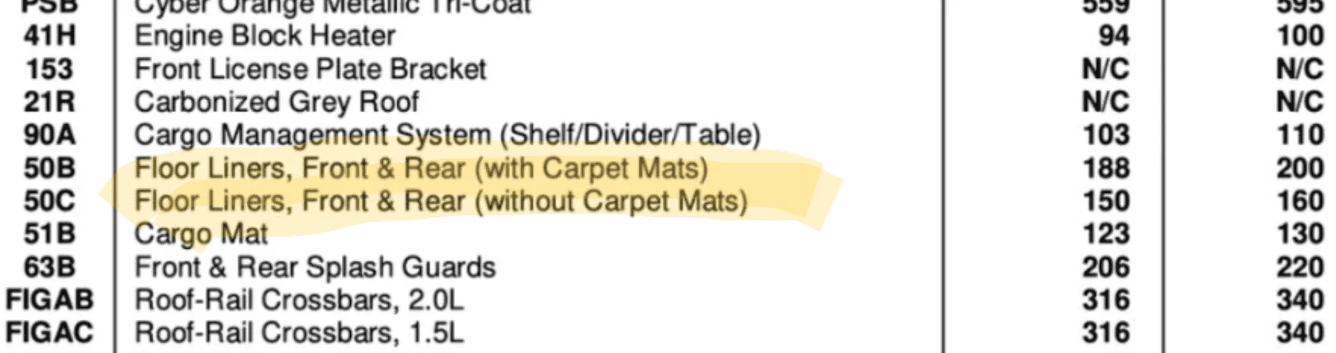 Ford Bronco Does factory Floor Liners option includes cargo area? Screenshot_20210211-214500