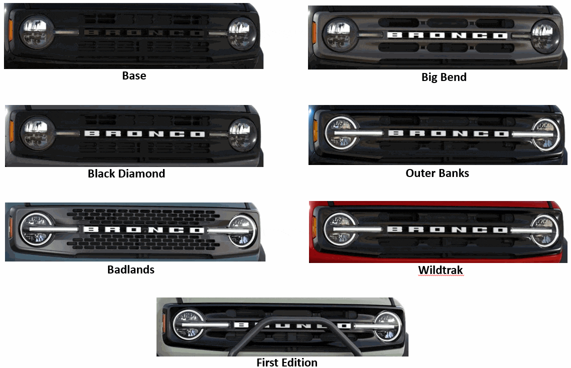 Ford Bronco Front grilles photos compilation? Grills