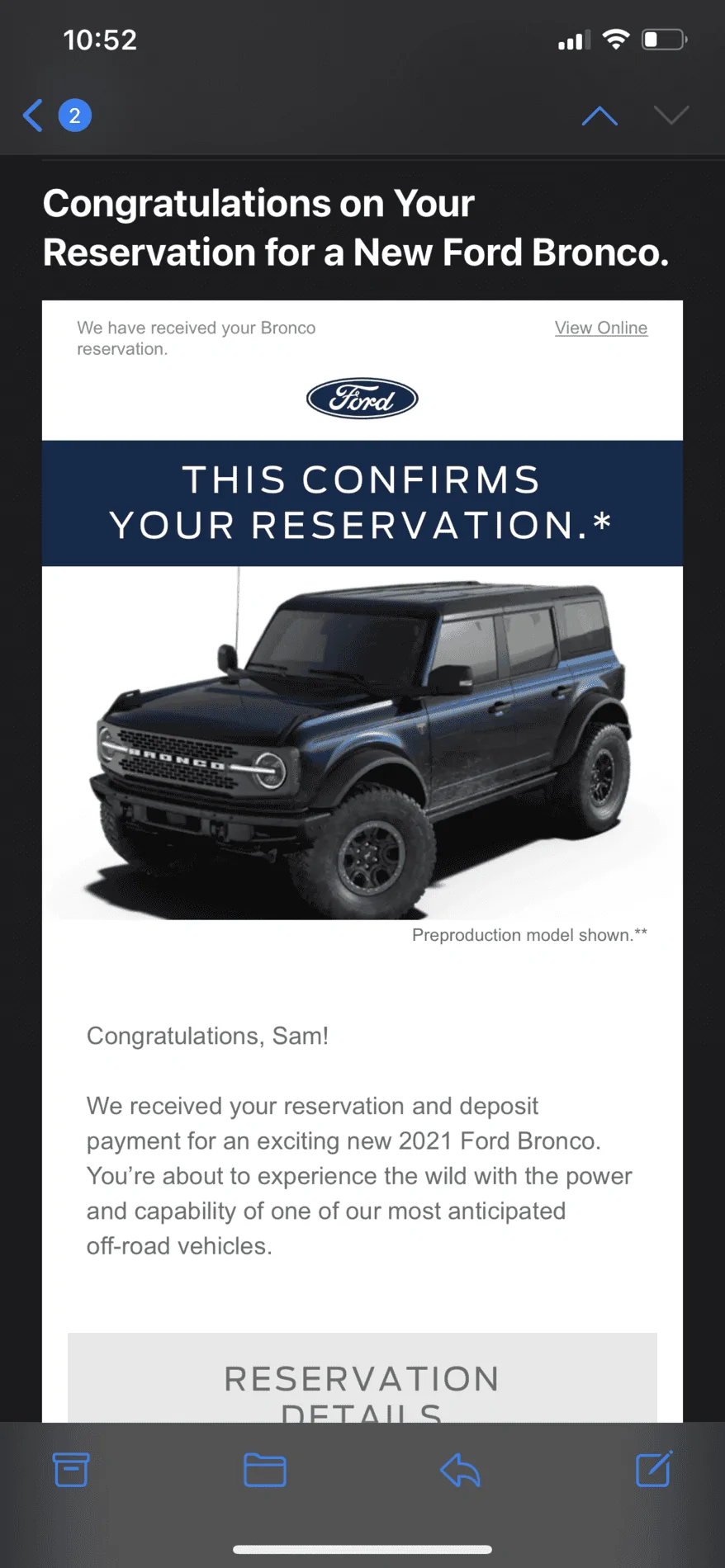 Ford Bronco Bronco Reservations Tracking List & Stats [Enter Yours!] 335B55DD-4921-42FA-81C5-340CC6594A14