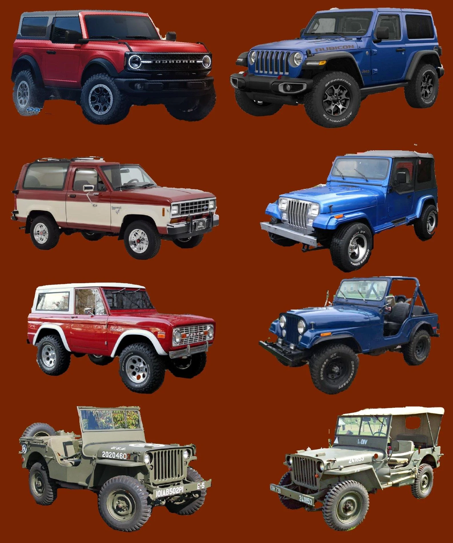 Ford Bronco Genesis... how a war started a rivalry . 32F0F215-1894-4677-800A-77FECE68CFA1