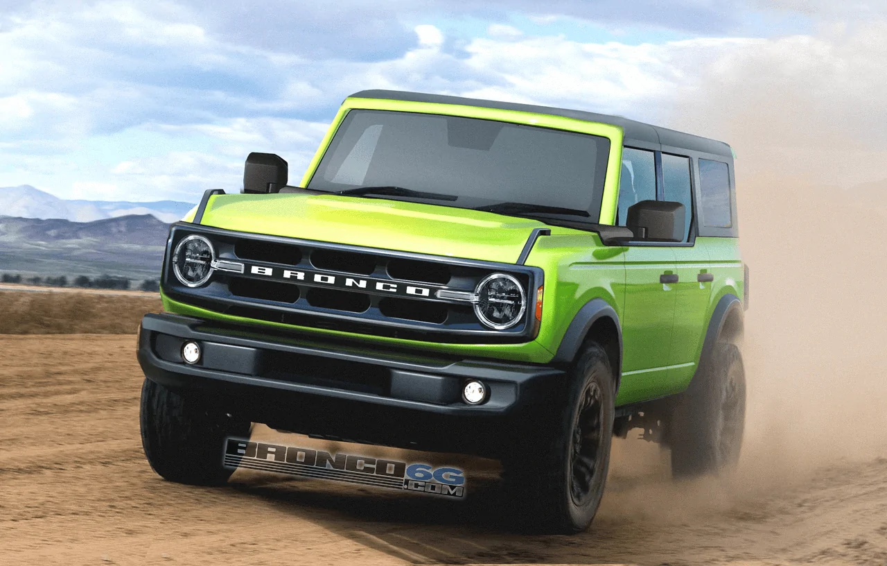 Ford Bronco The three grill options... 1594433394006