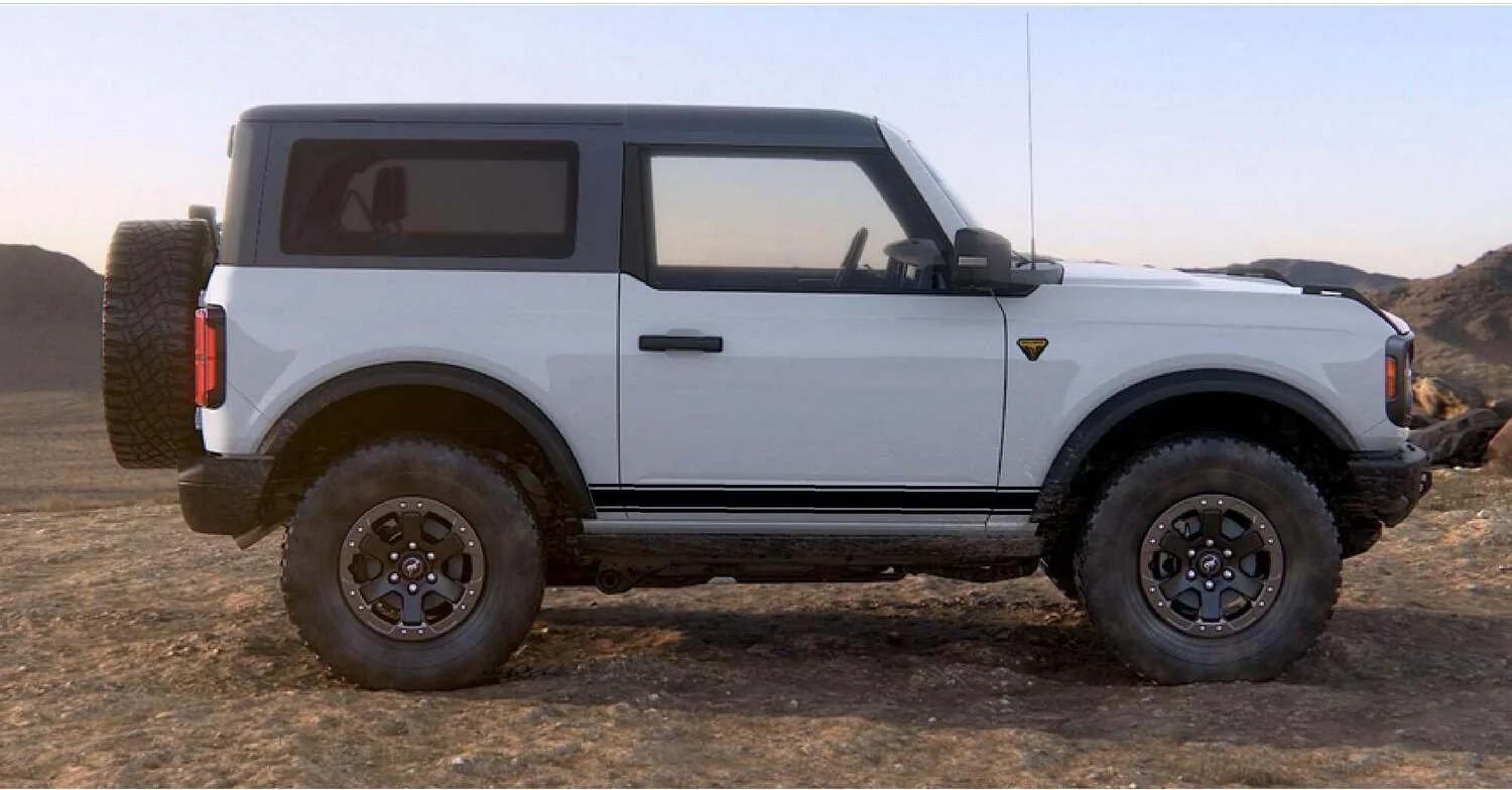 Ford Bronco RiderGraphix Graphics Decal Kits For 2021 Bronco 2-door 2021 BRONCO ROCKER STRIPE SIDE GRAPHICS KIT Ridergraphix 1