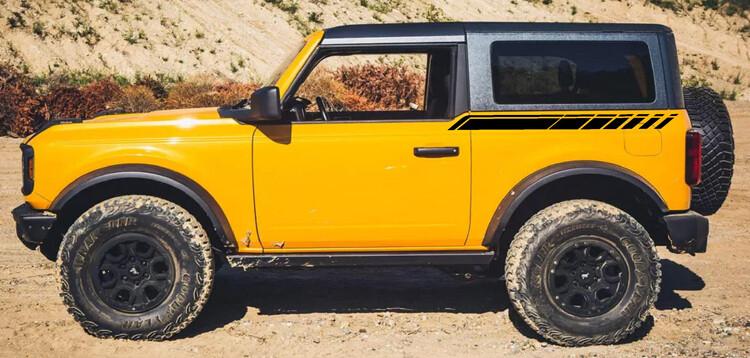 Ford Bronco RiderGraphix Graphics Decal Kits For 2021 Bronco 2-door 2021 BRONCO REAR QUARTER SIDE GRAPHICS KIT Ridergraphix 1