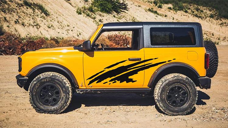 Ford Bronco RiderGraphix Graphics Decal Kits For 2021 Bronco 2021 BRONCO LARGE SPLASH VINYL GRAPHICS KIT Ridergraphix 1