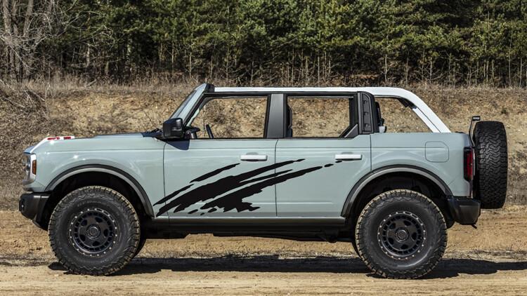 Ford Bronco RiderGraphix Graphics Decal Kits For 2021 Bronco 4-Door 2021 BRONCO LARGE SPLASH VINYL GRAPHICS KIT Ridergraphix 1