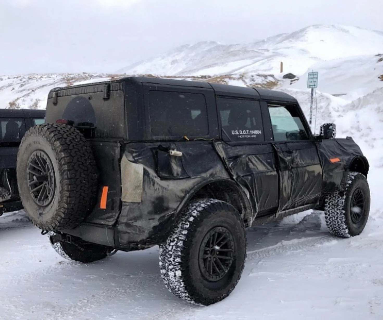 Ford Bronco Now Watch the Bronco Warthog Being Followed in Moab Bronco Warthog Prototype Winter Testing