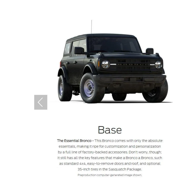 Ford Bronco Base Model off-road capability ? hh7
