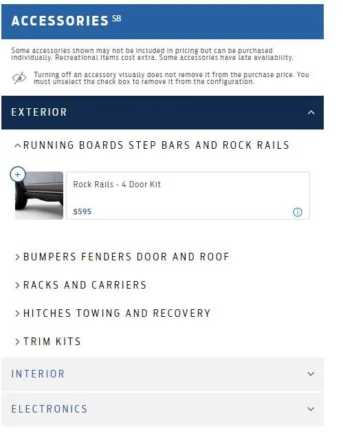 Ford Bronco Incorrect order info in Ford confirmation email accessories BP