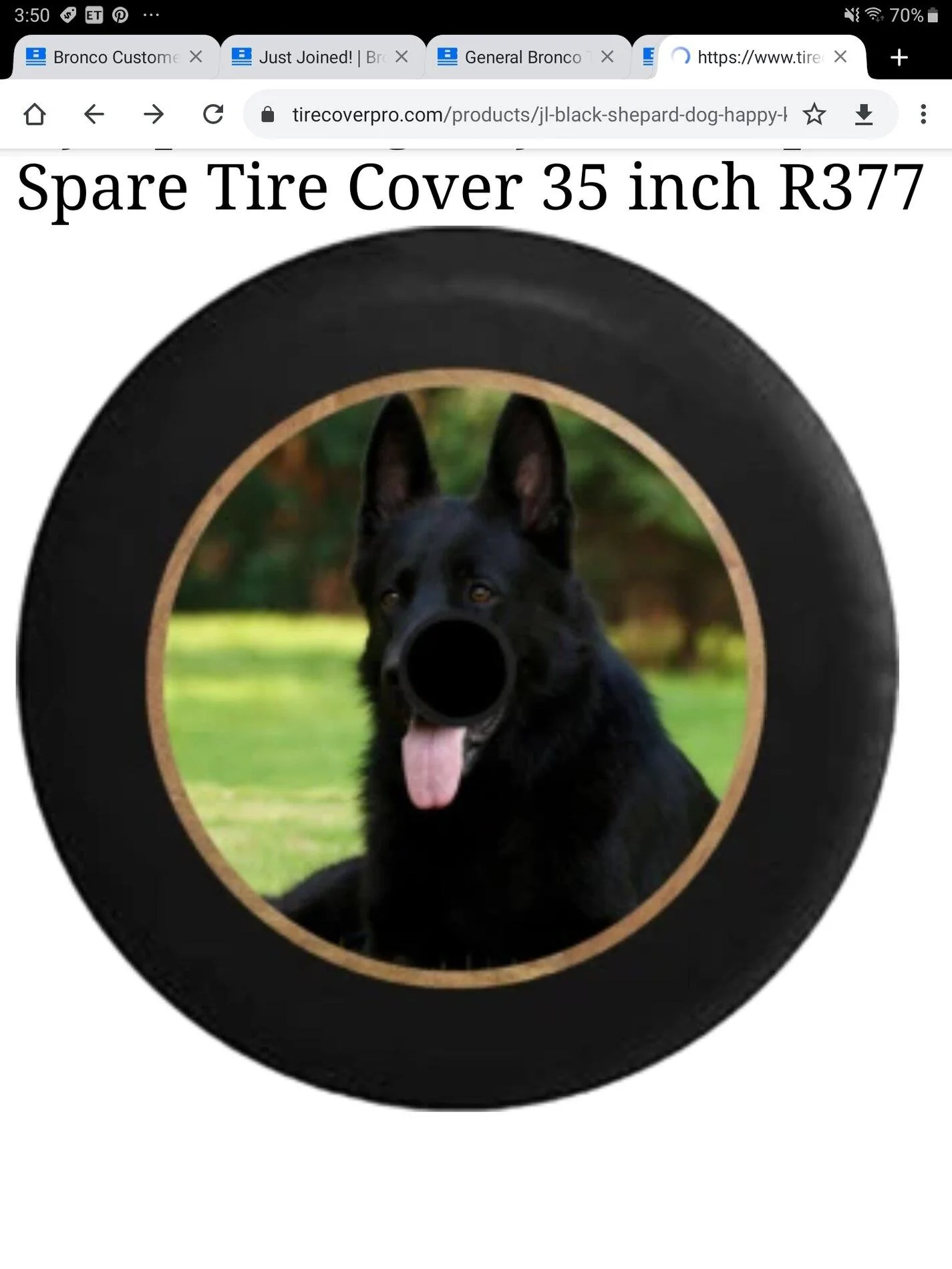 Ford Bronco Spare tire covers Screenshot_20210123-155042_Chrom