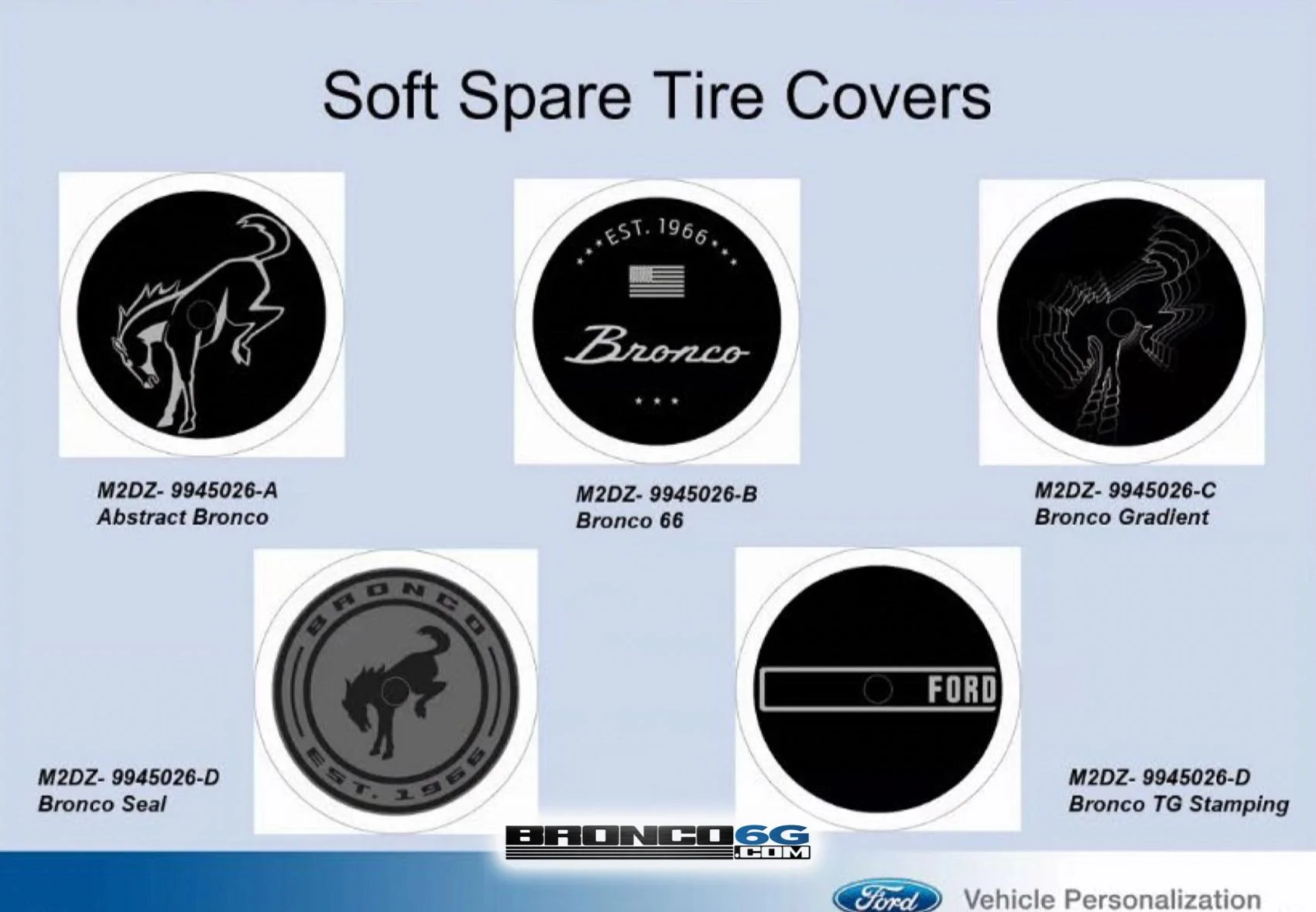 Ford Bronco Spare tire covers spare tir